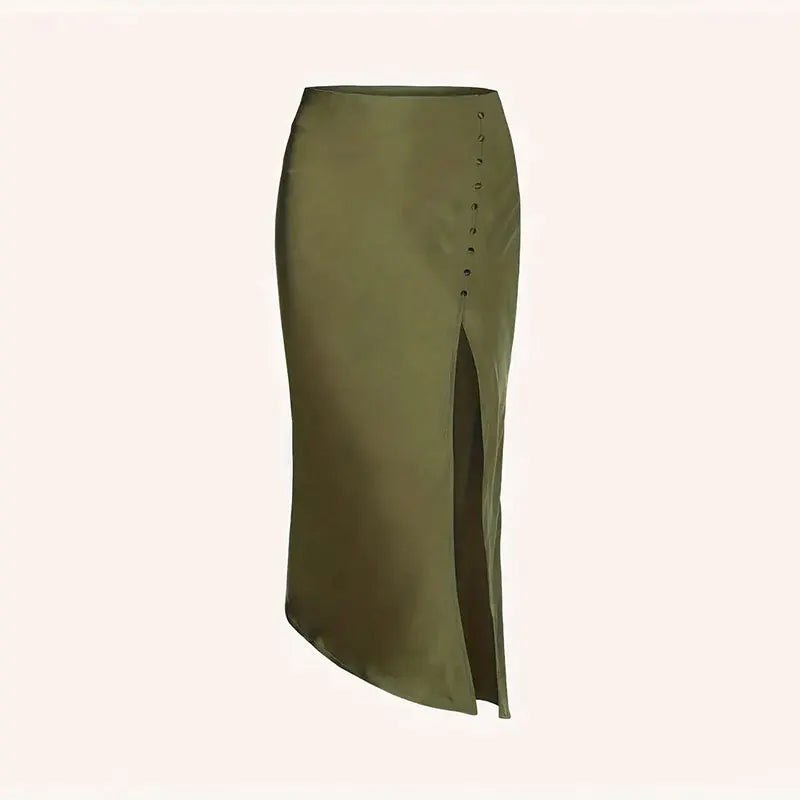 Liang | Elegante rok met hoge split