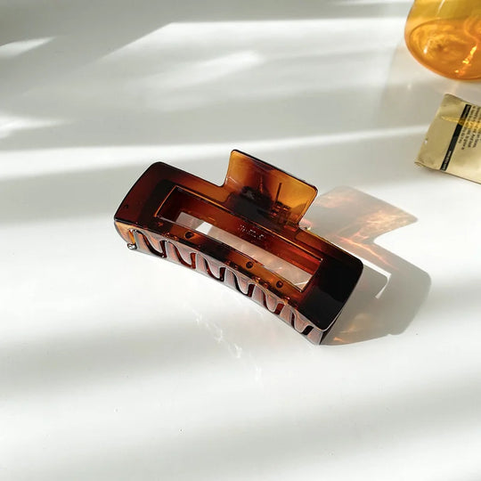 Stijlvolle Acryl Haarspeld in Geometrisch Ontwerp
