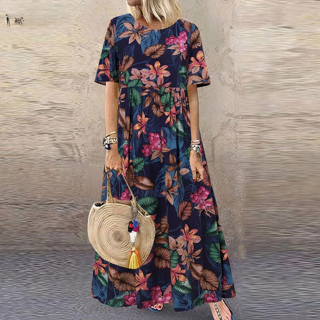 Elinne | Bloemenprint Jurk