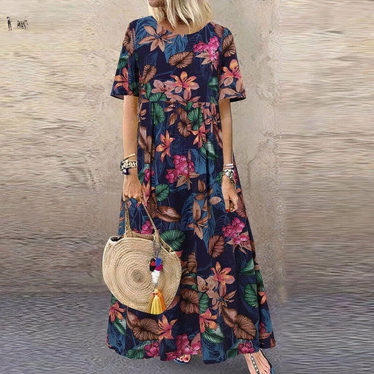 Elinne | Bloemenprint Jurk