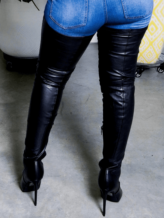 Eamone | Dames Overknee Laarzen | Waterdicht