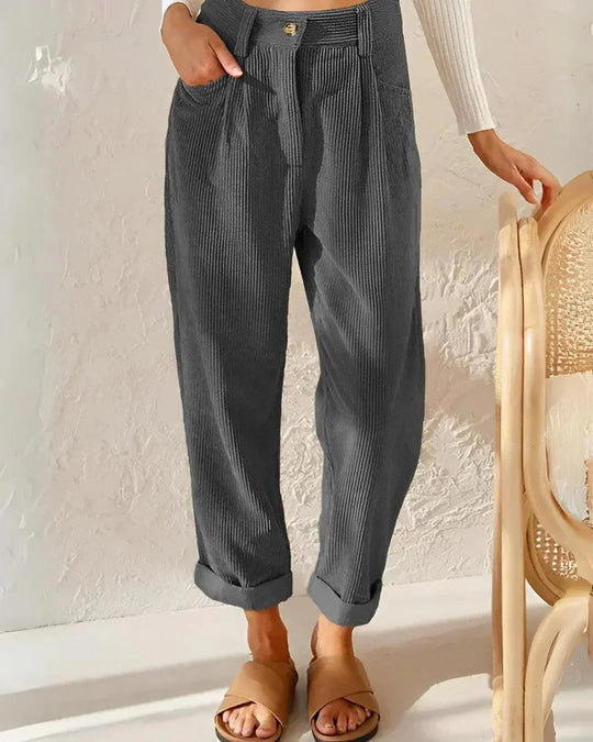 Julia | Elegante corduroy broek