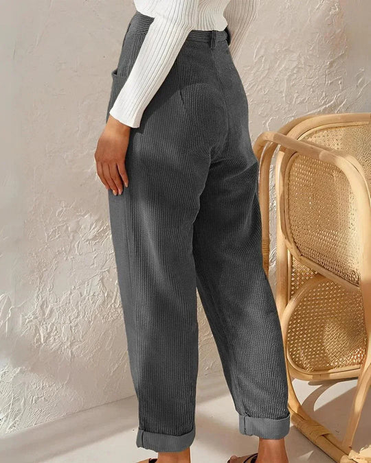Julia | Elegante corduroy broek