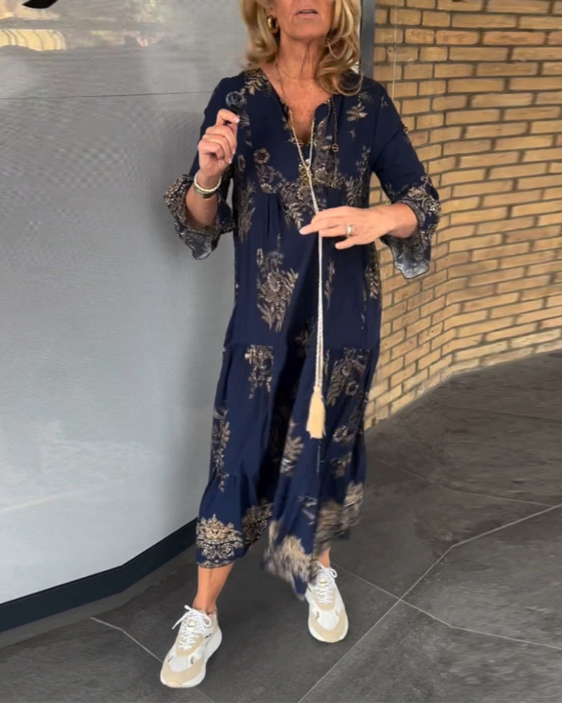 Rosaria | Elegante jurk met lange mouwen