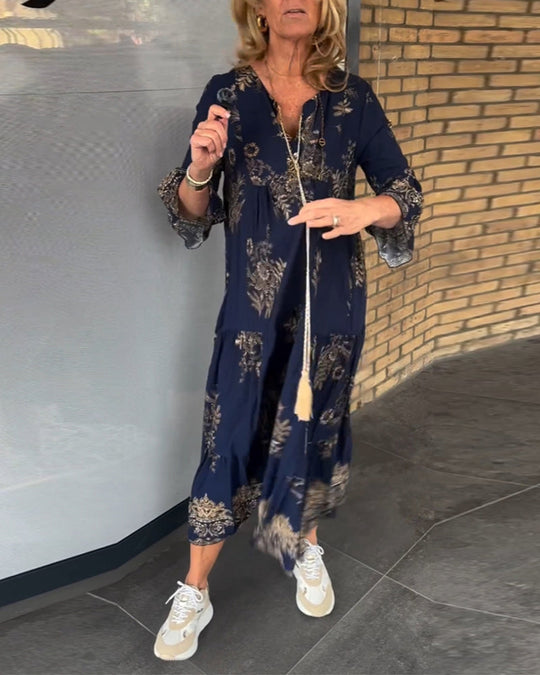 Rosaria | Elegante jurk met lange mouwen
