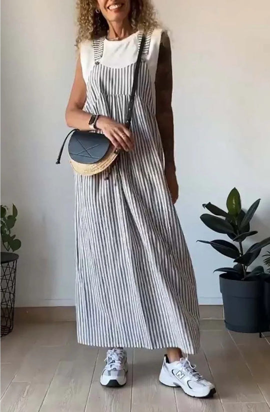 Iona | Casual gestreepte jurk