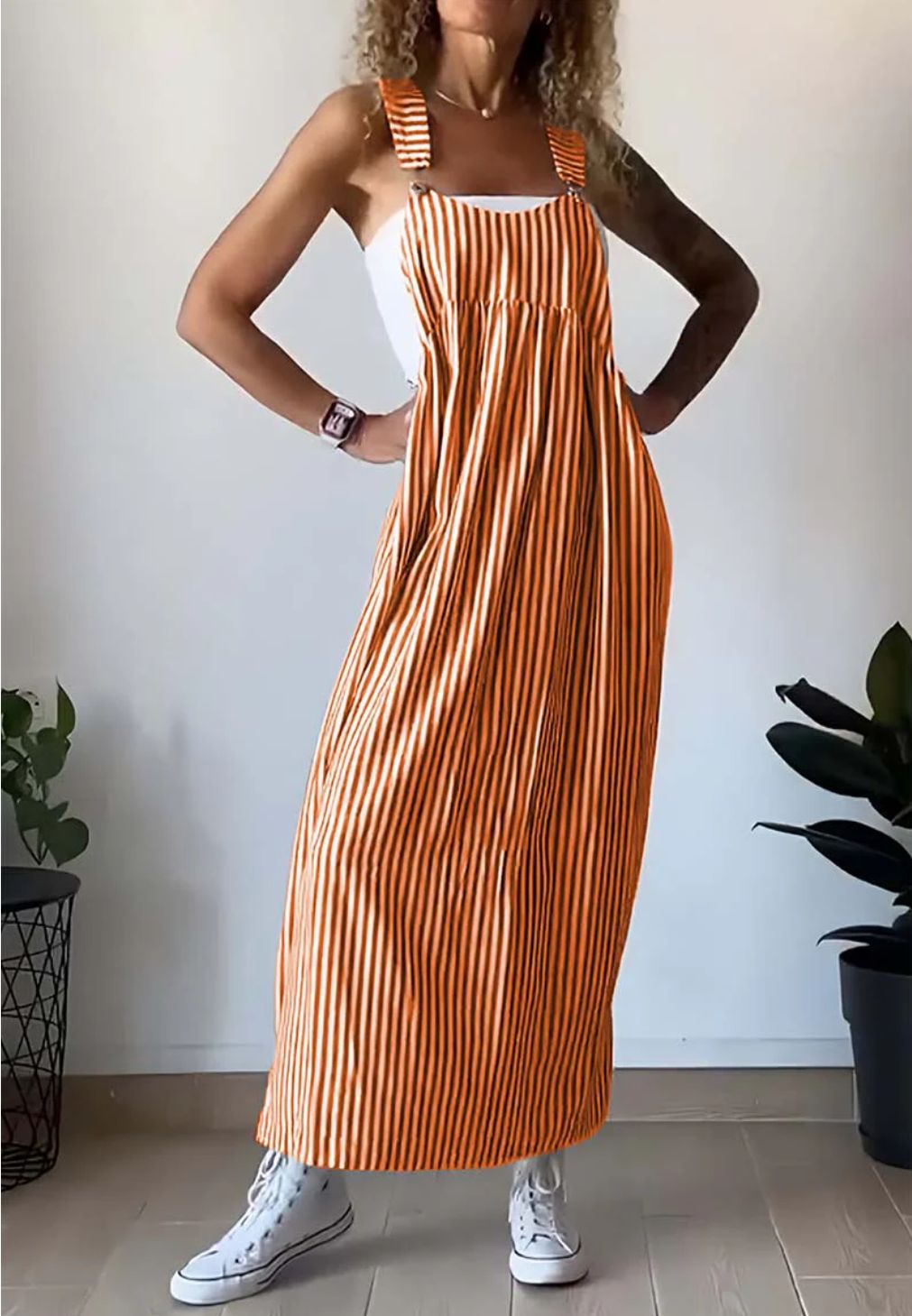 Iona | Casual gestreepte jurk