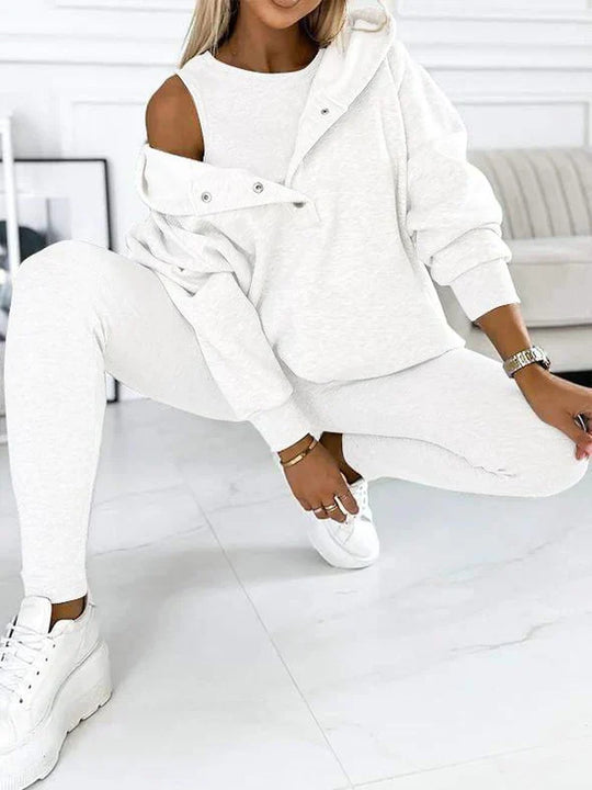 Saskia | Casual Dames Tweedelig Met Asymmetrische Snit