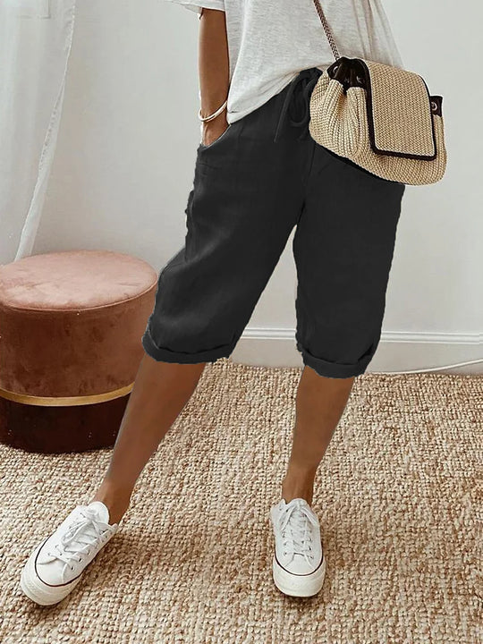 Rosa | Katoen linnen Dames Shorts