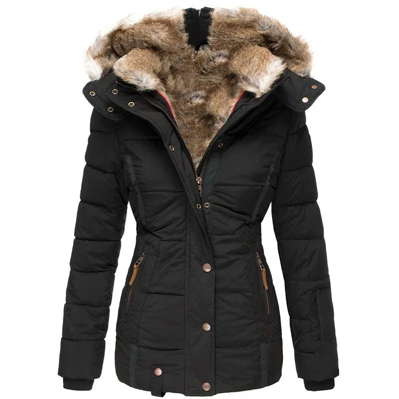 Aiyana | Warme dames winterjas met capuchon